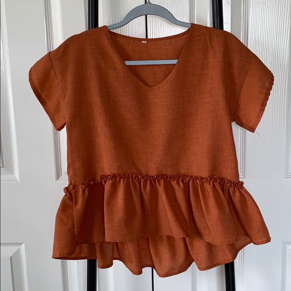 SHEIN v neck blouse